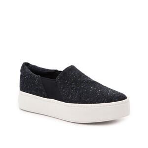 VINCE Warren Tweed Platform Slip On Sneakers